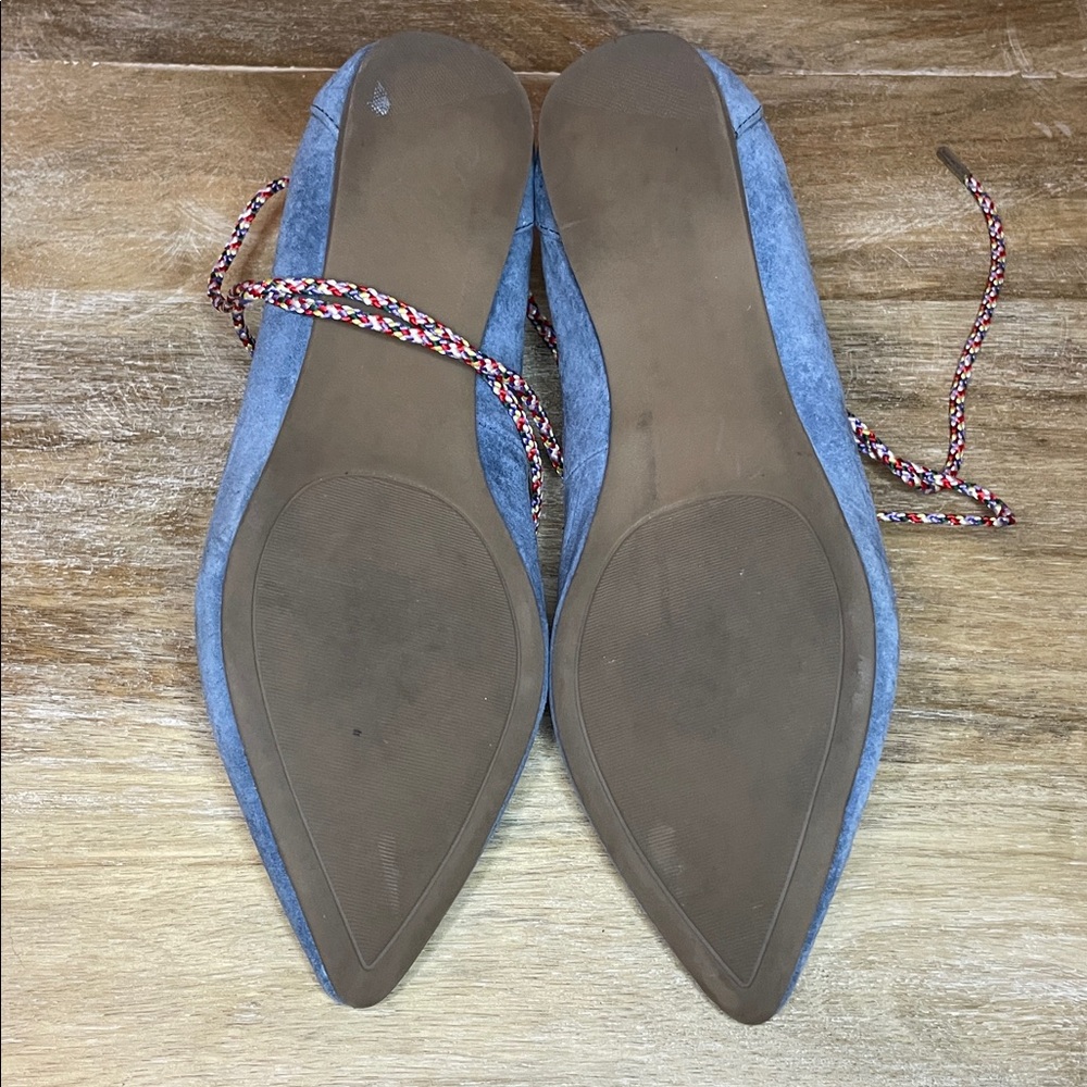 Steve Madden Gray Lace-Up Flats - Picture 4 of 4